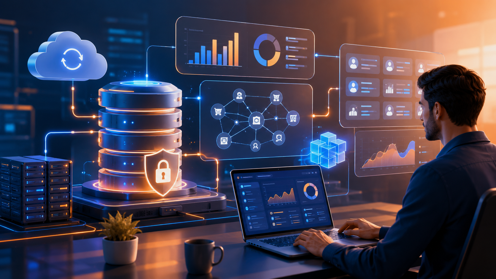 Database and backend systems dashboard